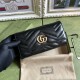 GUCCI GG MARMONT CONTINENTAL WALLET 443436 black leather 